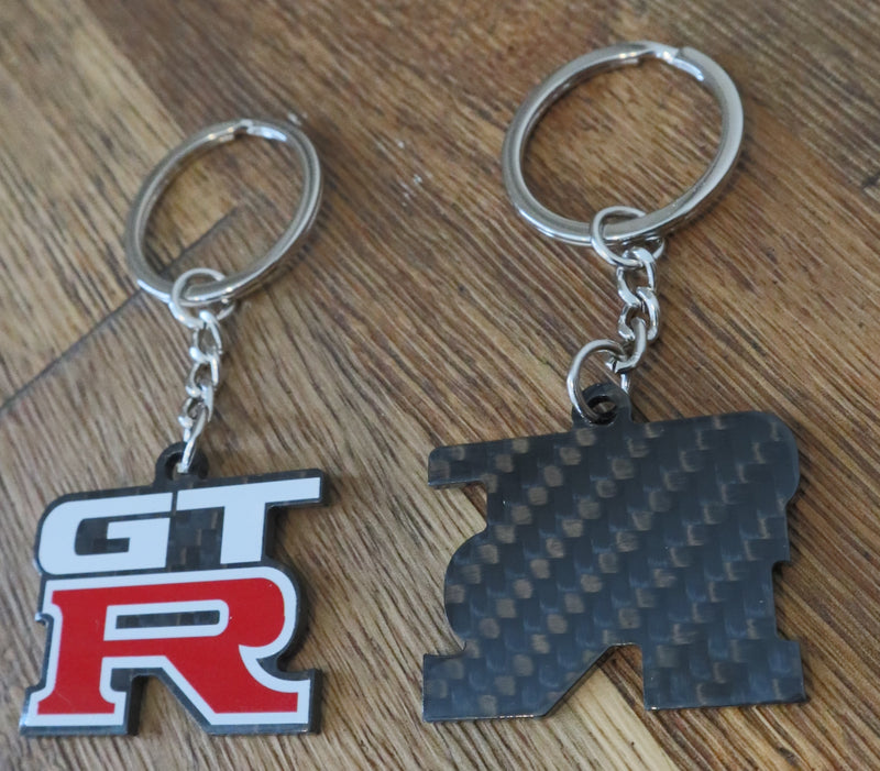 GTR Real Carbon Keyring #2 - Single Sided Print