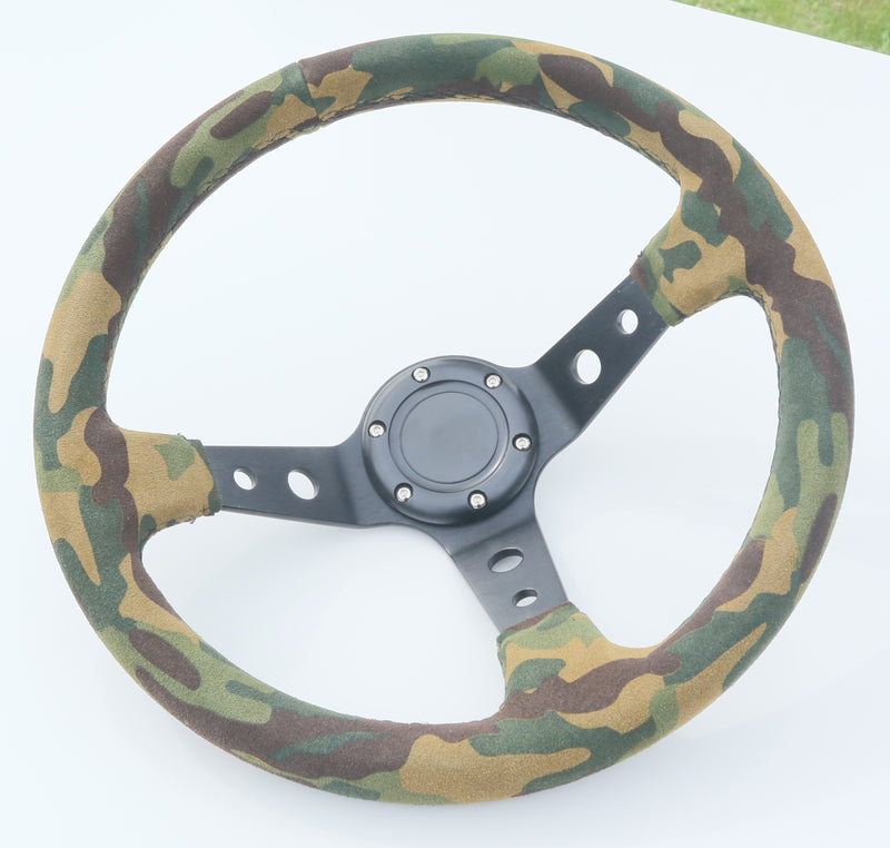 Suede CAMO Deepdish Steering Wheel