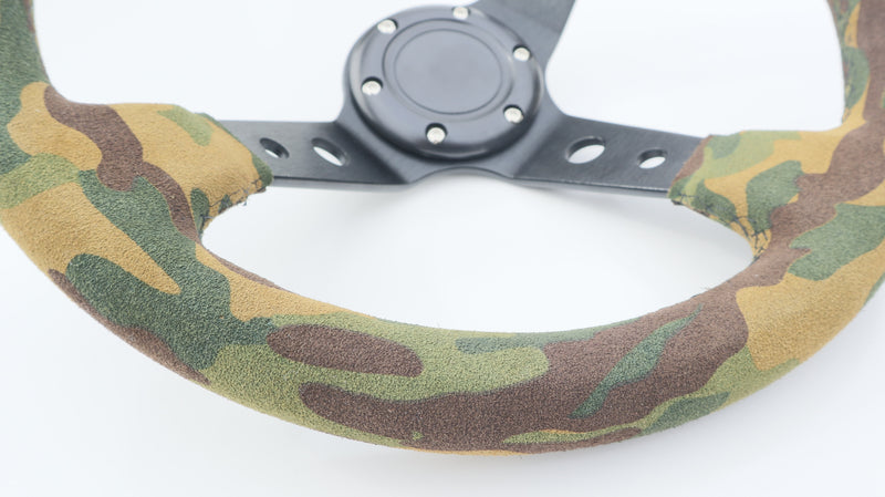 Suede CAMO Deepdish Steering Wheel