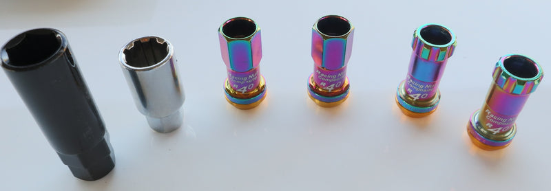 Kics Style Steel Racing Wheel Nuts - Neo Chrome