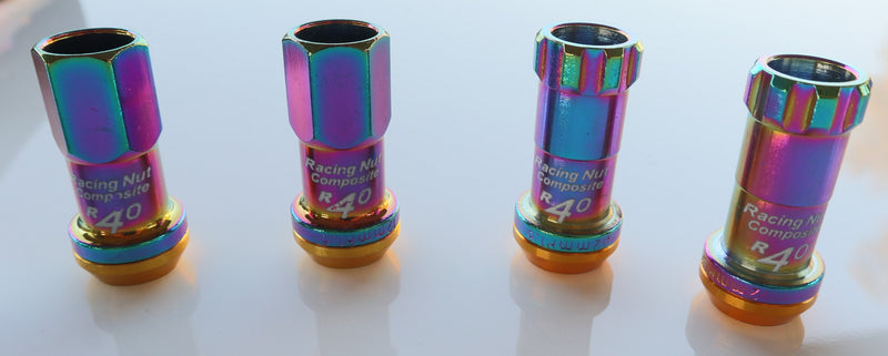 Kics Style Steel Racing Wheel Nuts - Neo Chrome