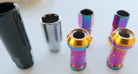 Kics Style Steel Racing Wheel Nuts - Neo Chrome