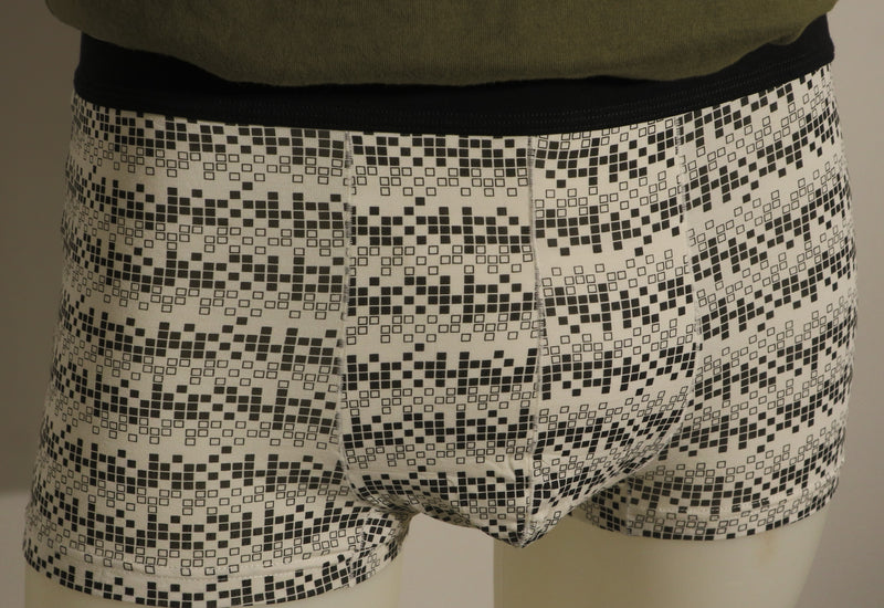 Bamboo Mens Boxer Briefs - M-L - Chequered