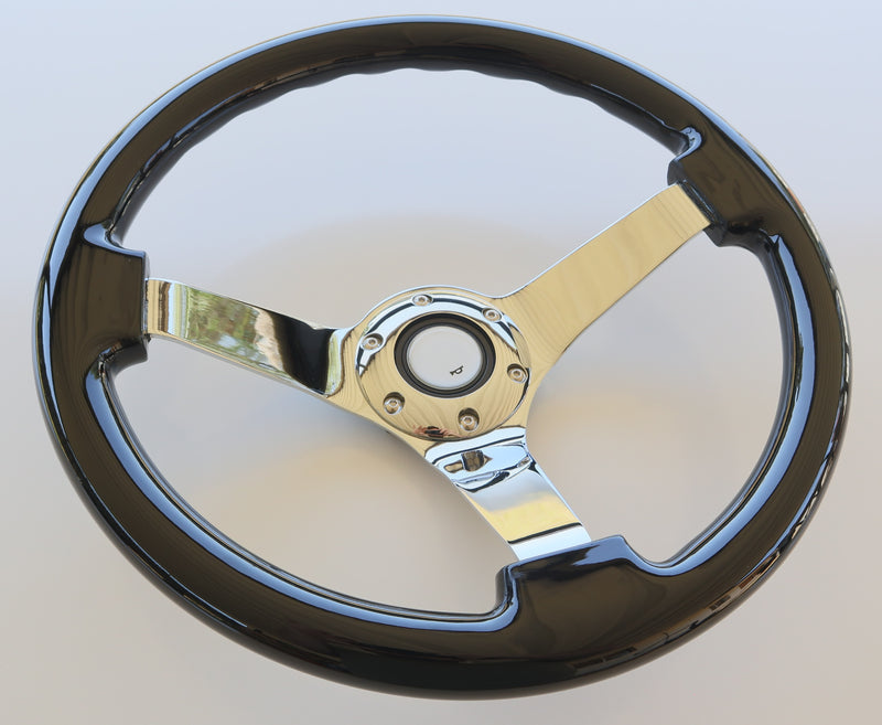 SSD Wood 70mm Deepdish Steering Wheel