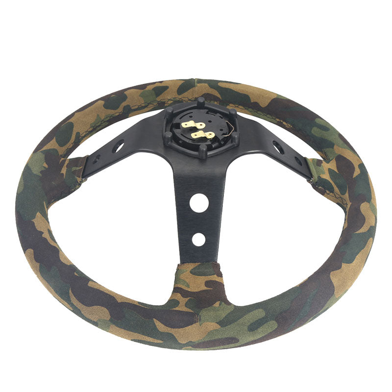 Suede CAMO Deepdish Steering Wheel