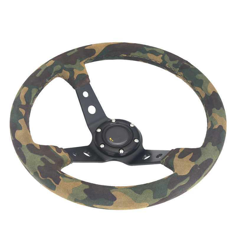 Suede CAMO Deepdish Steering Wheel