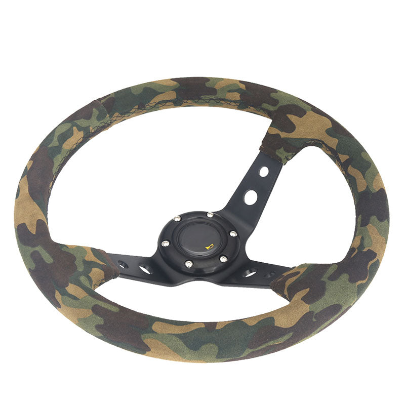 Suede CAMO Deepdish Steering Wheel