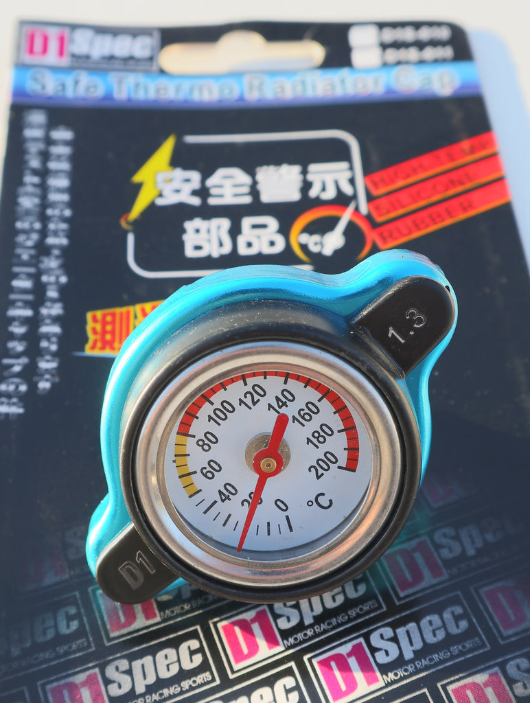 D1 Radiator Cap With Temp Gauge 0.9 1.1 or 1.3 Bar