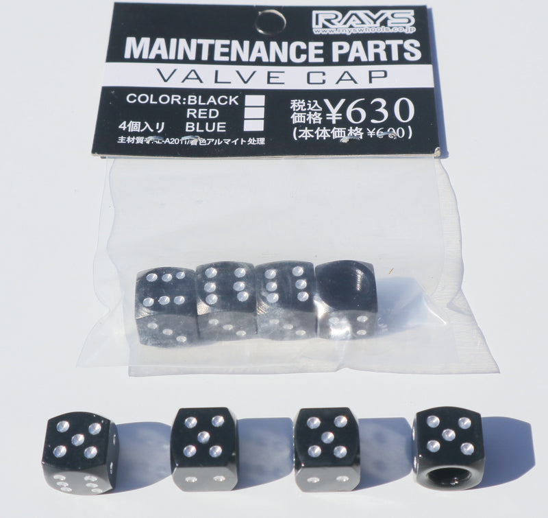 Dice Anodized Alloy Valve Caps