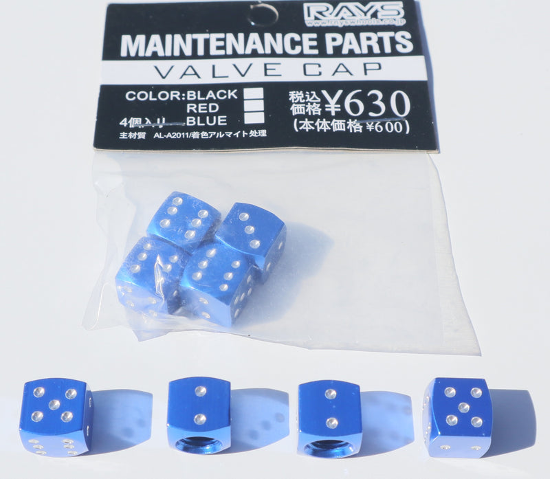 Dice Anodized Alloy Valve Caps