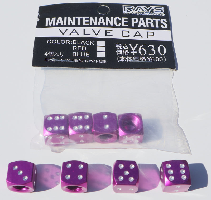 Dice Anodized Alloy Valve Caps